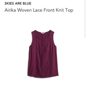 Airika Woven Lace Front Top